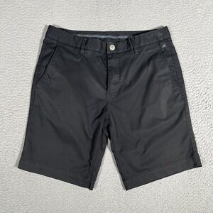 Bonobos Shorts Mens 32 Black Maide Golf Performance Grip Waist Chino Casual Logo
